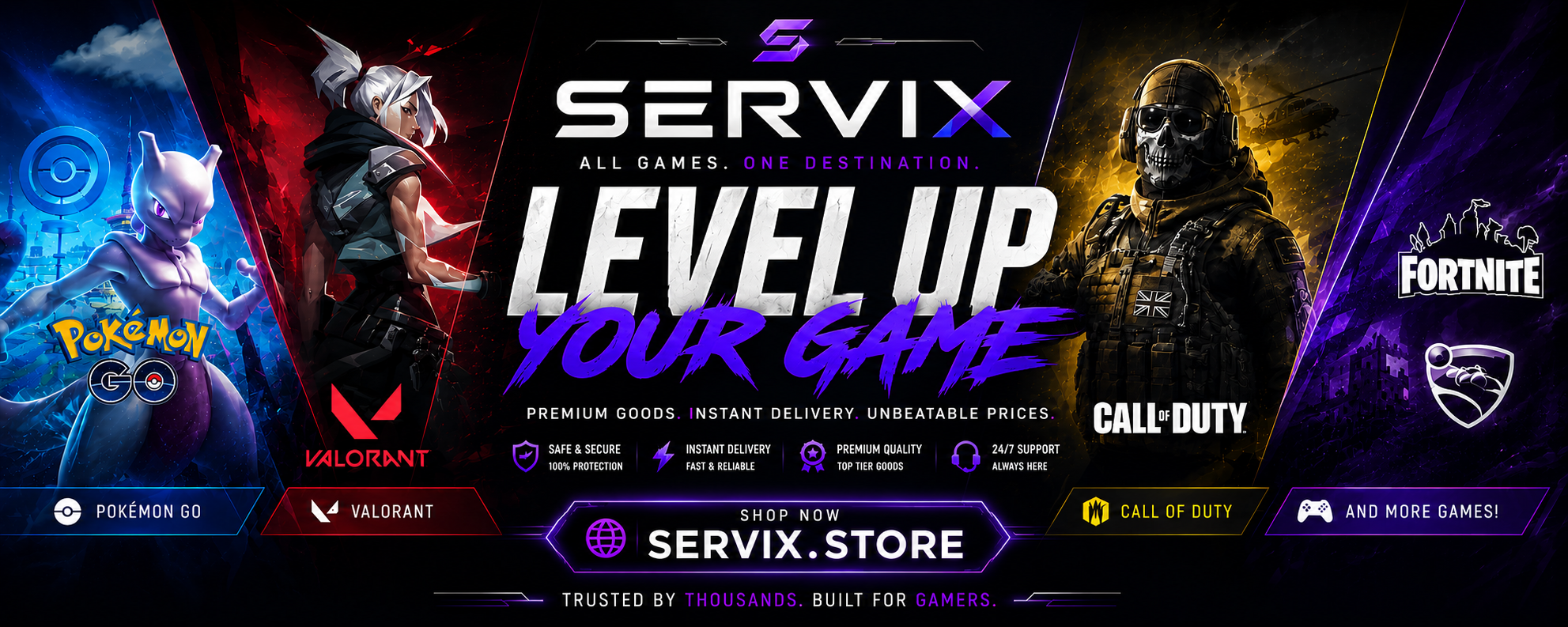 Servix Gaming Marketplace - Level Up Your Game